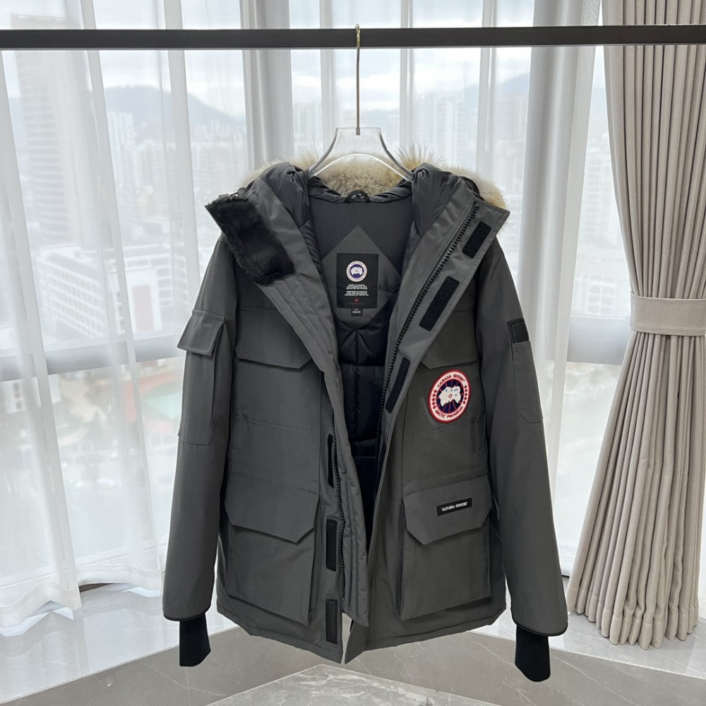 ThermaCore Faux Fur Jacket Grey