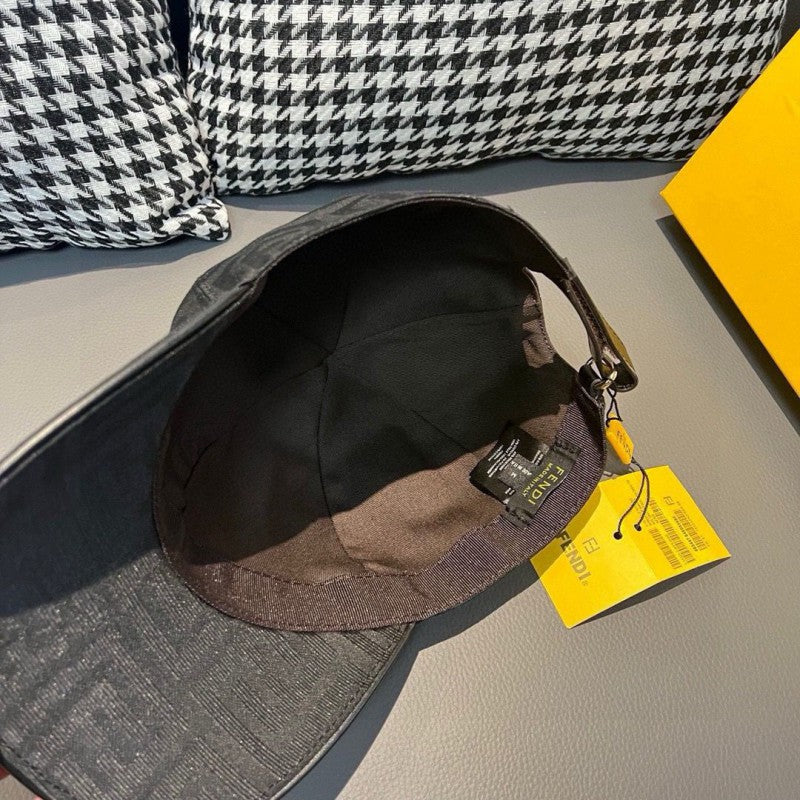 Twin F Jacquard Fabric Baseball Cap