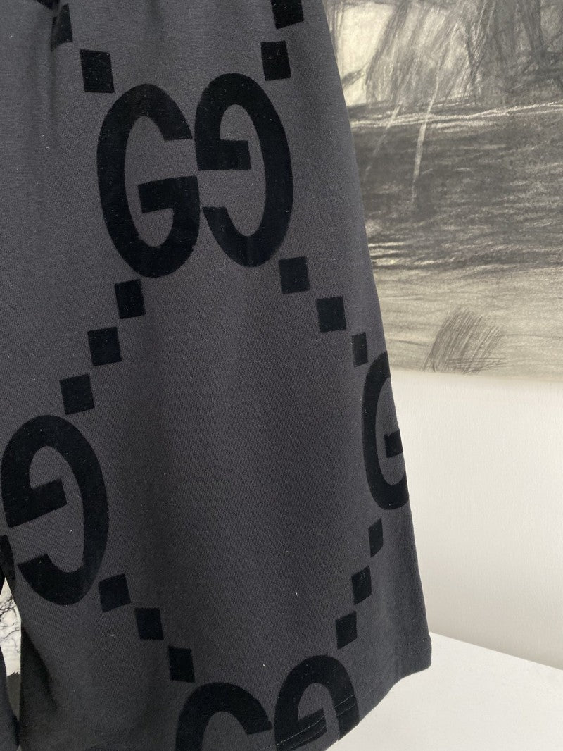Flocked G Black Shorts