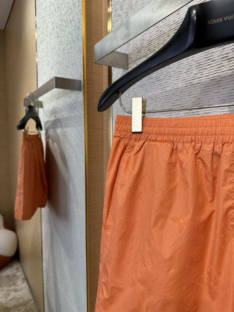 Jacquard Beach Shorts Orange