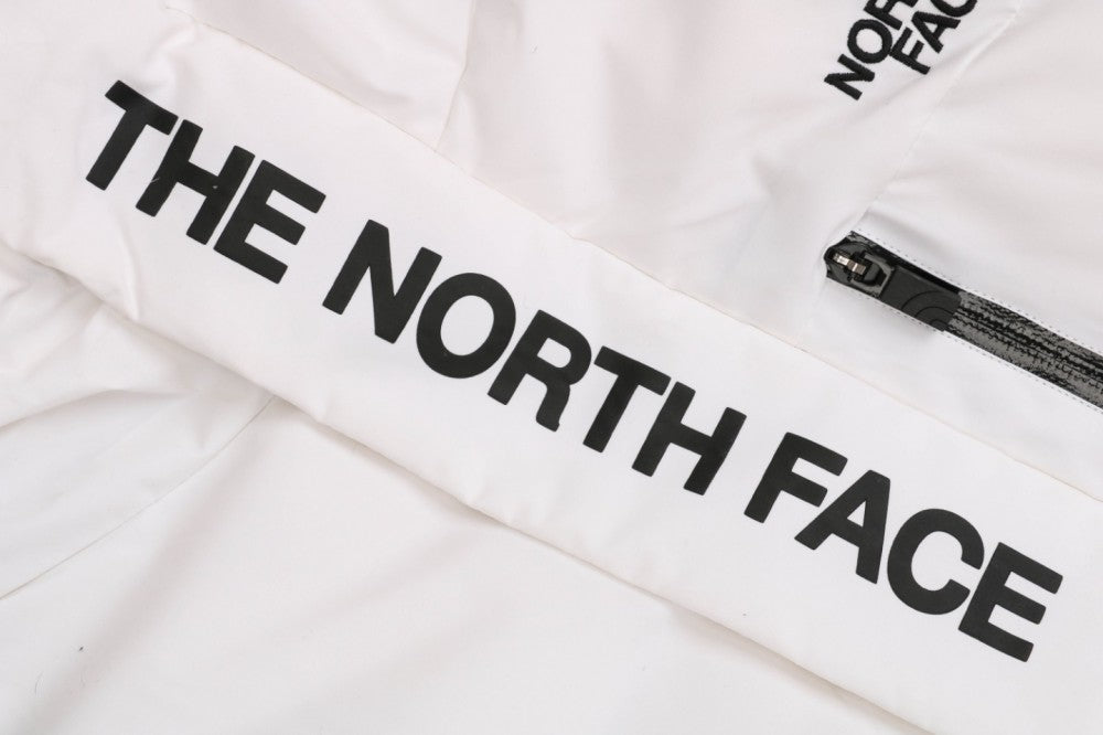 North Face Puffer Trench Coat White
