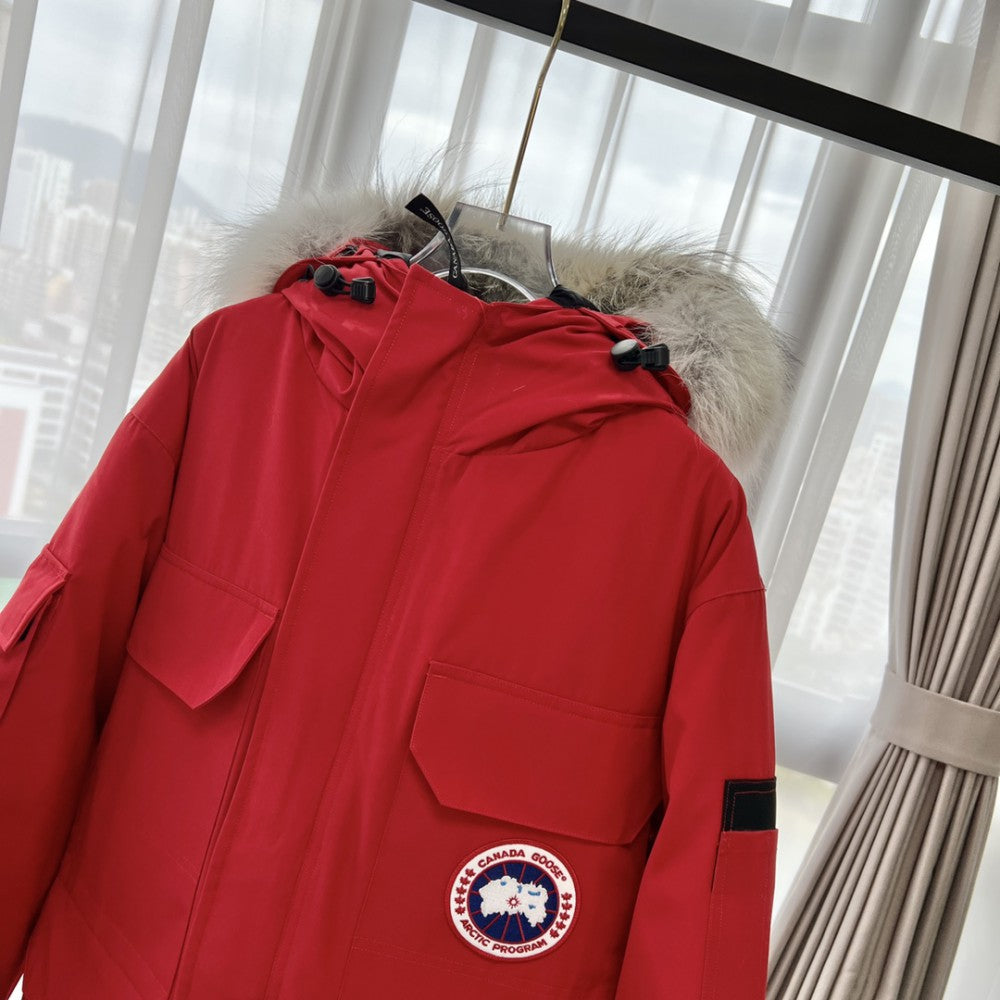ThermaCore Faux Fur Jacket Red