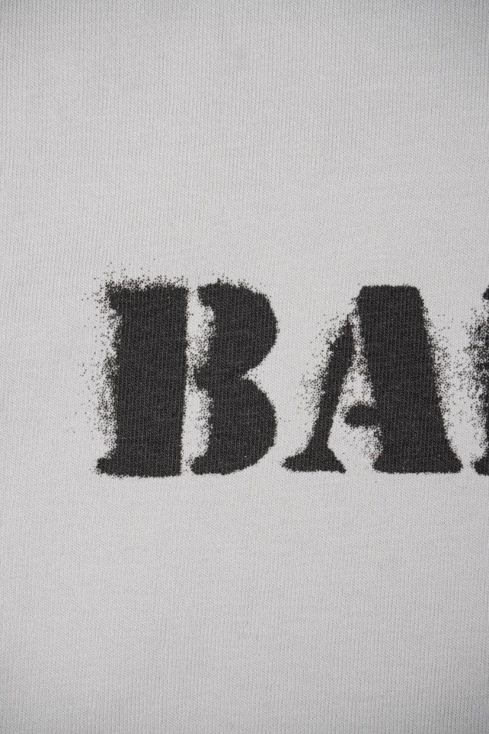 Blurred Letter White T Shirt