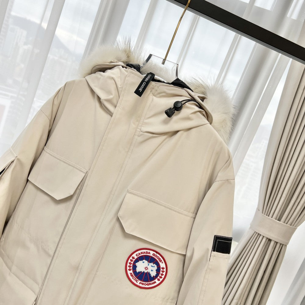 ThermaCore Faux Fur Jacket Beige