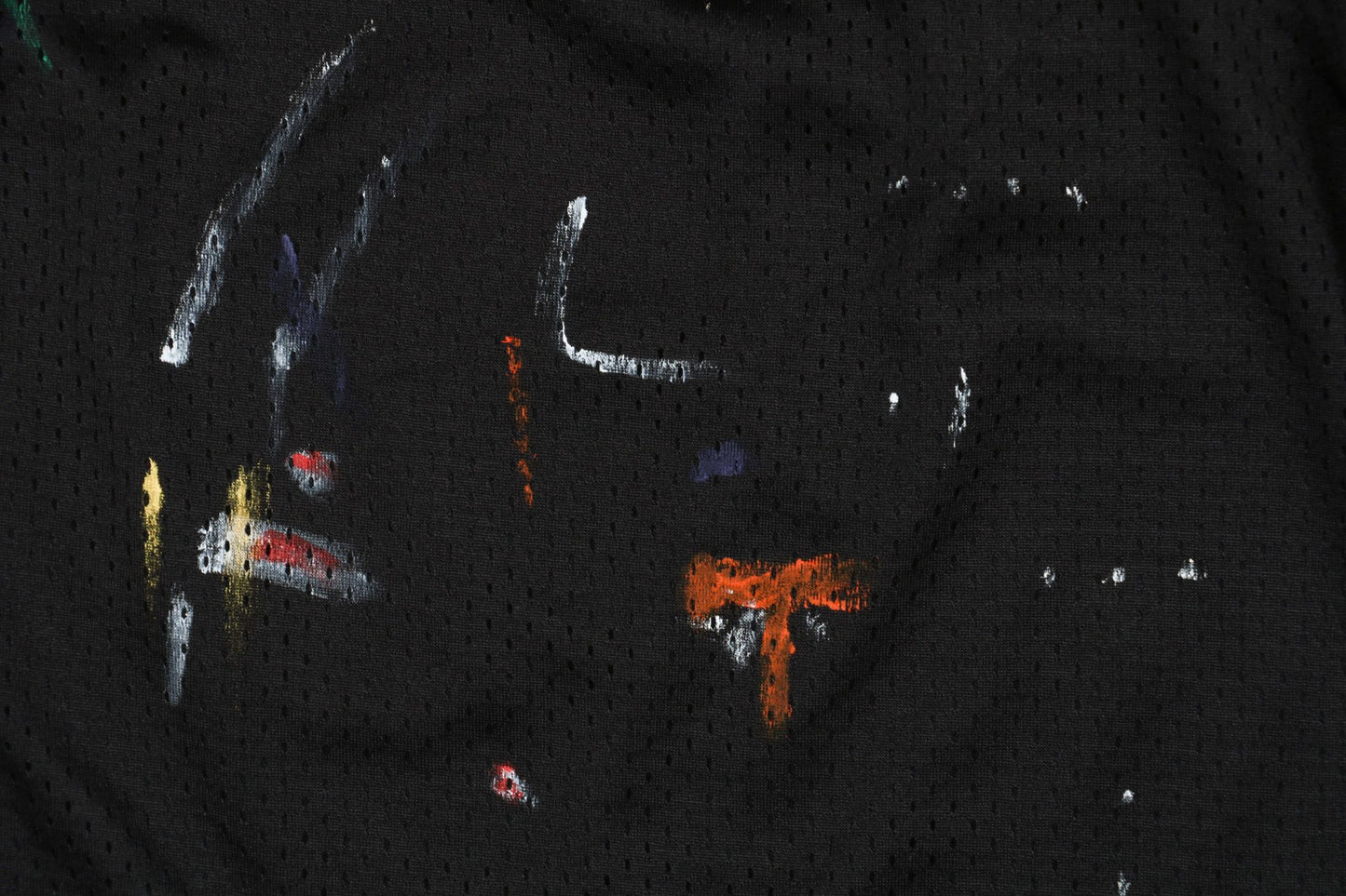 Gallery Dept Paint Splashed Black Shorts