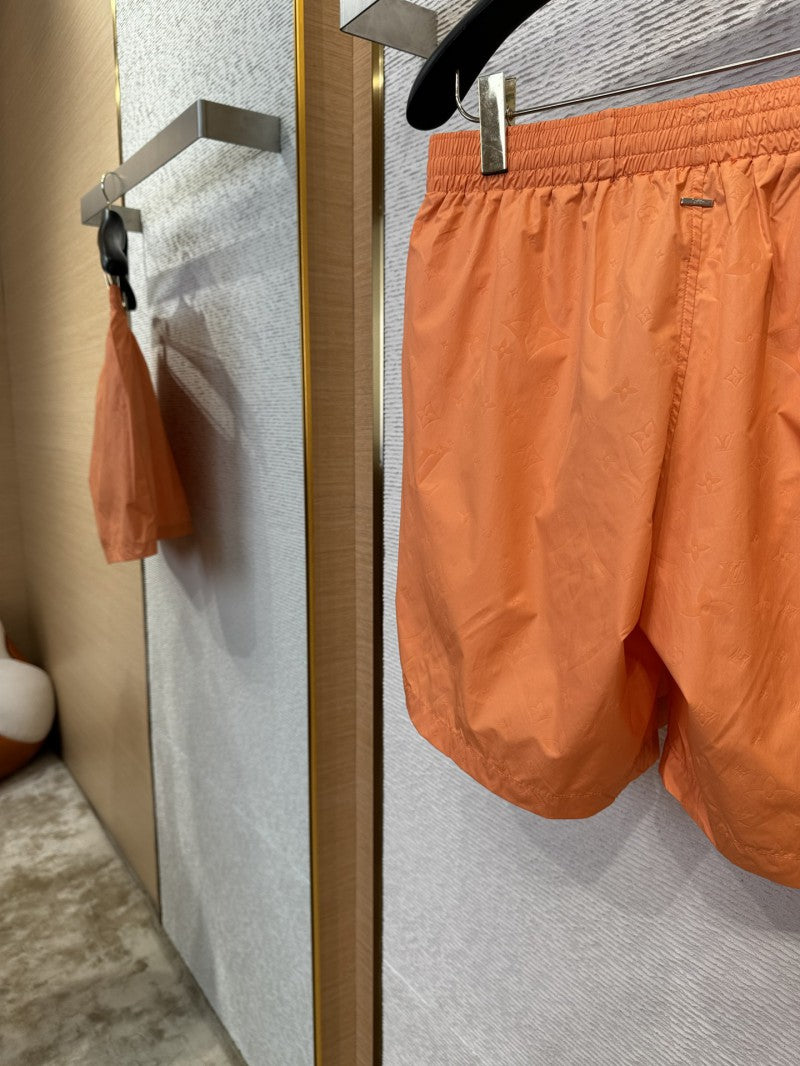 Jacquard Beach Shorts Orange