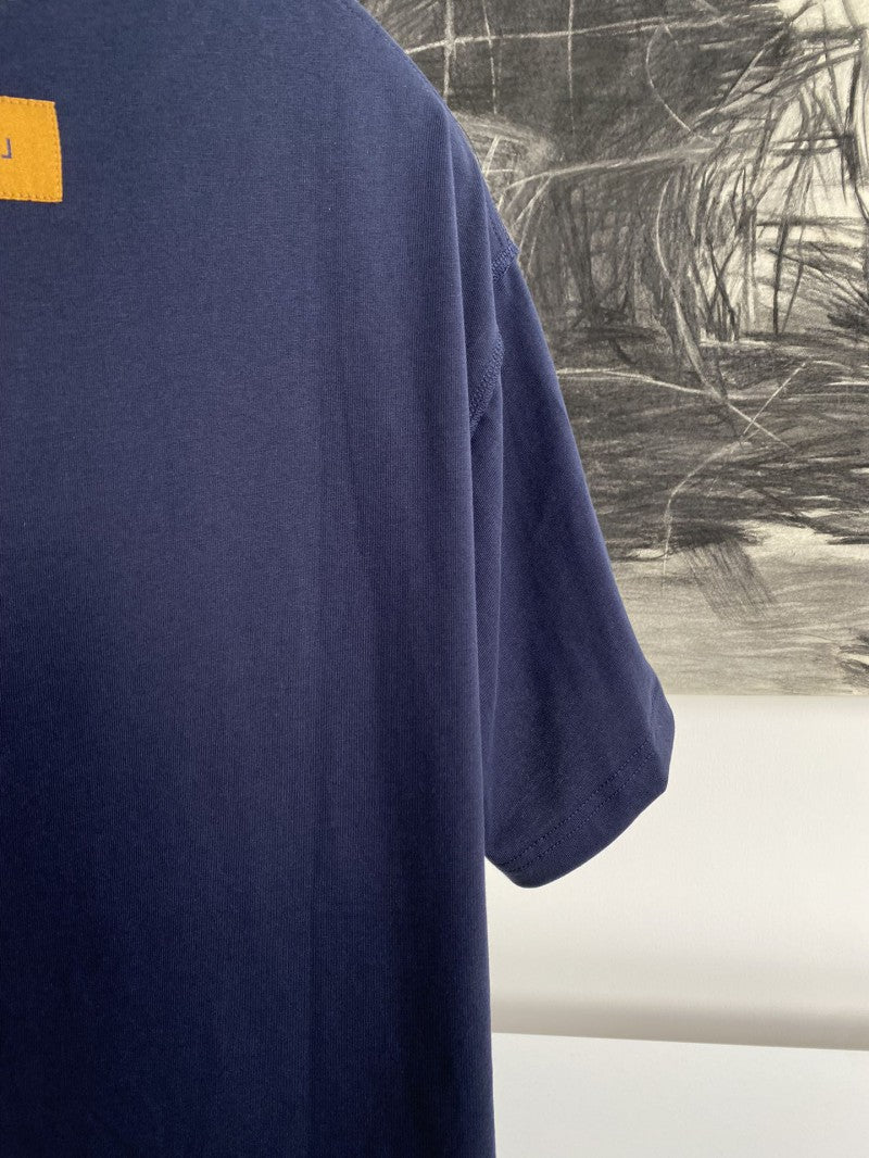 Embossed T-Shirt Navy