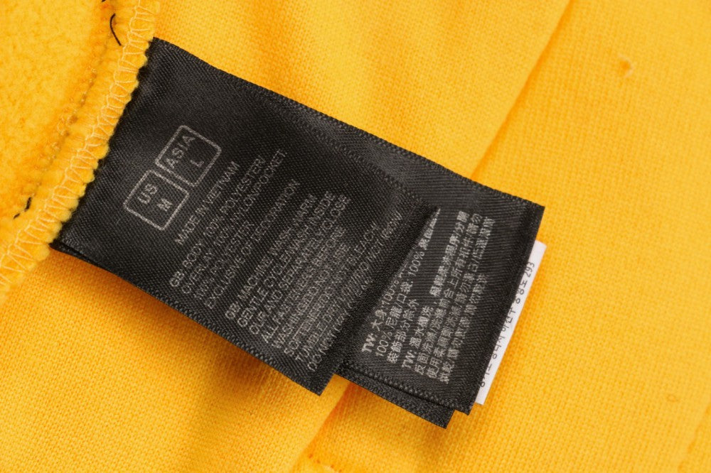 Outdoor Zip-Up Fleece Black Yellow