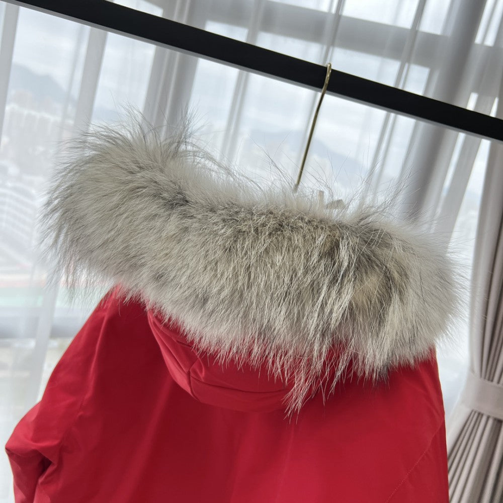 ThermaCore Faux Fur Jacket Red