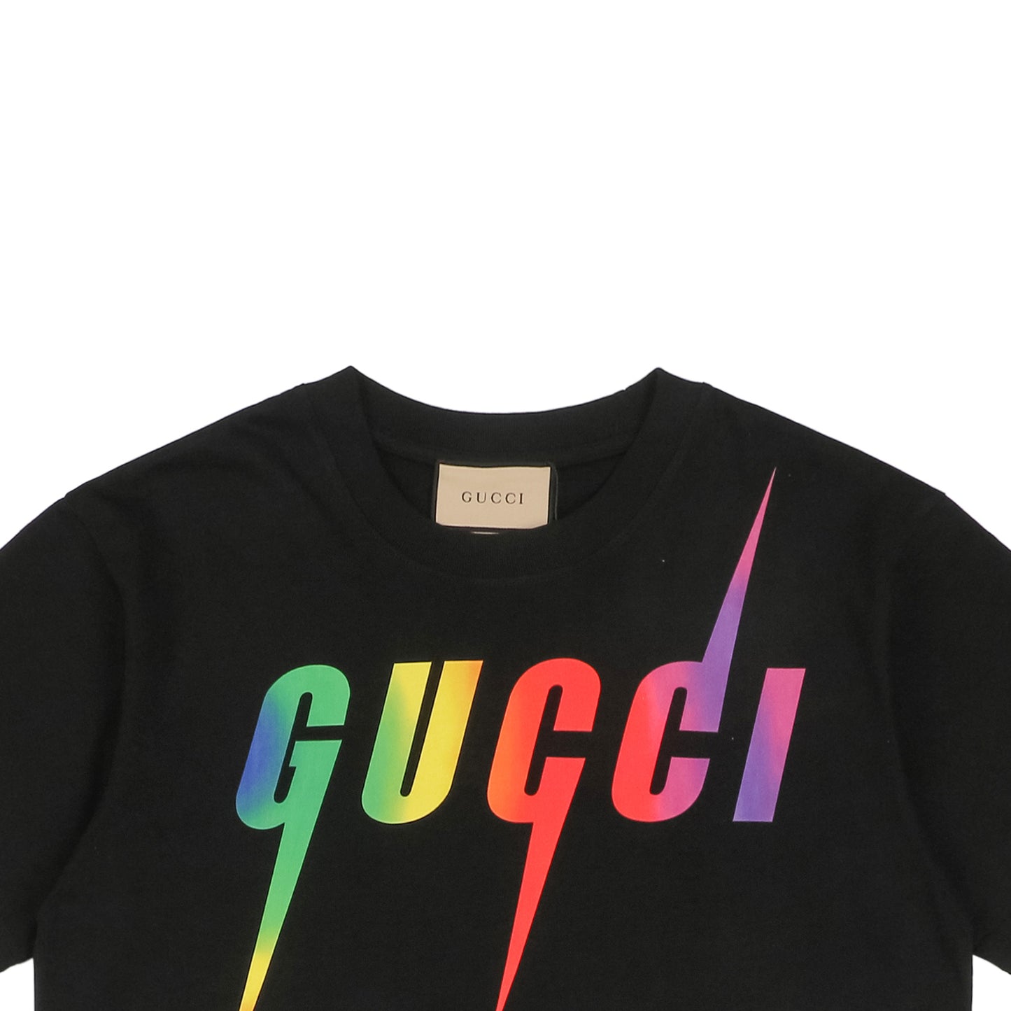Blade Print Rainbow Black T-Shirt