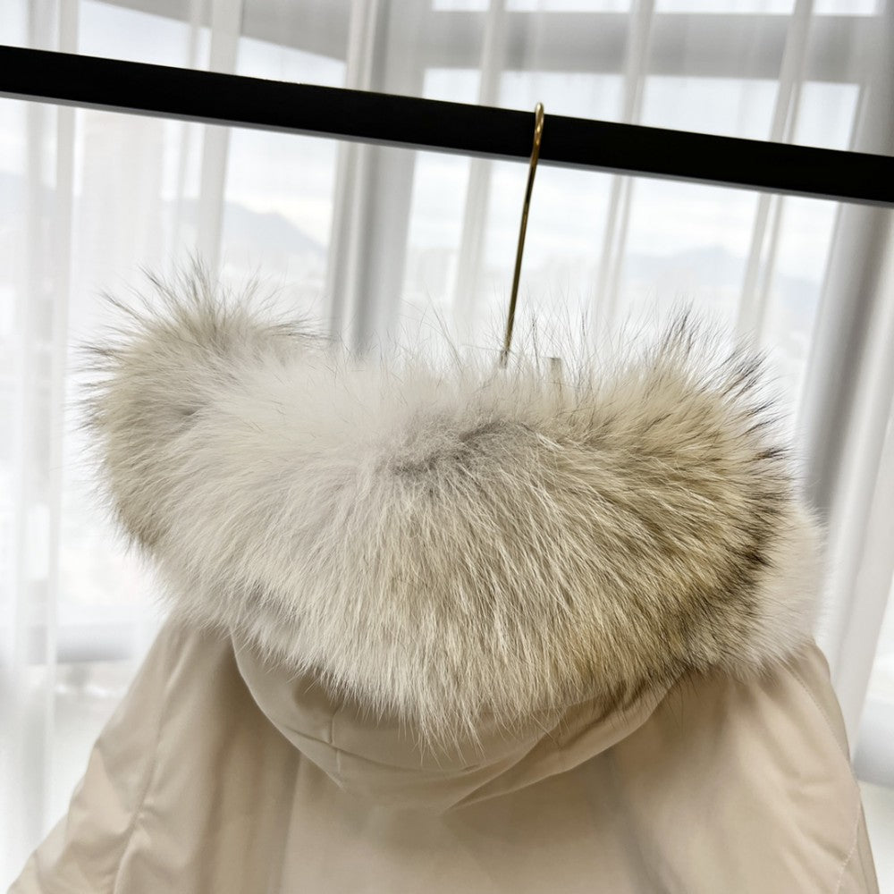 ThermaCore Faux Fur Jacket Beige