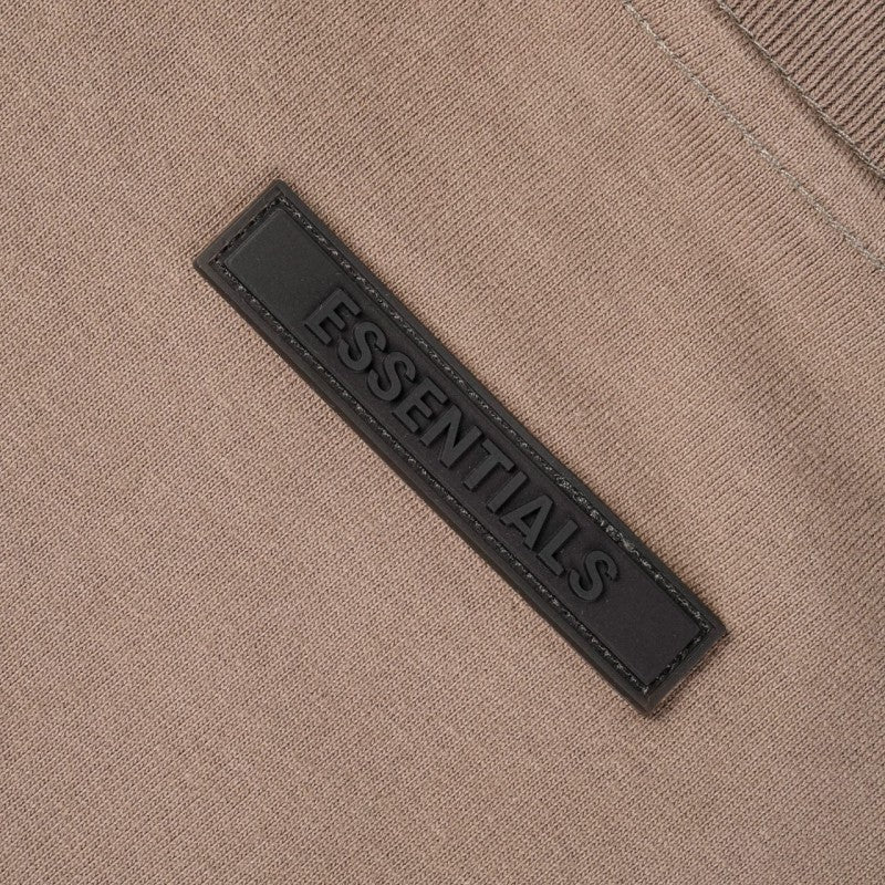 Round Neck Short Sleeve Taupe