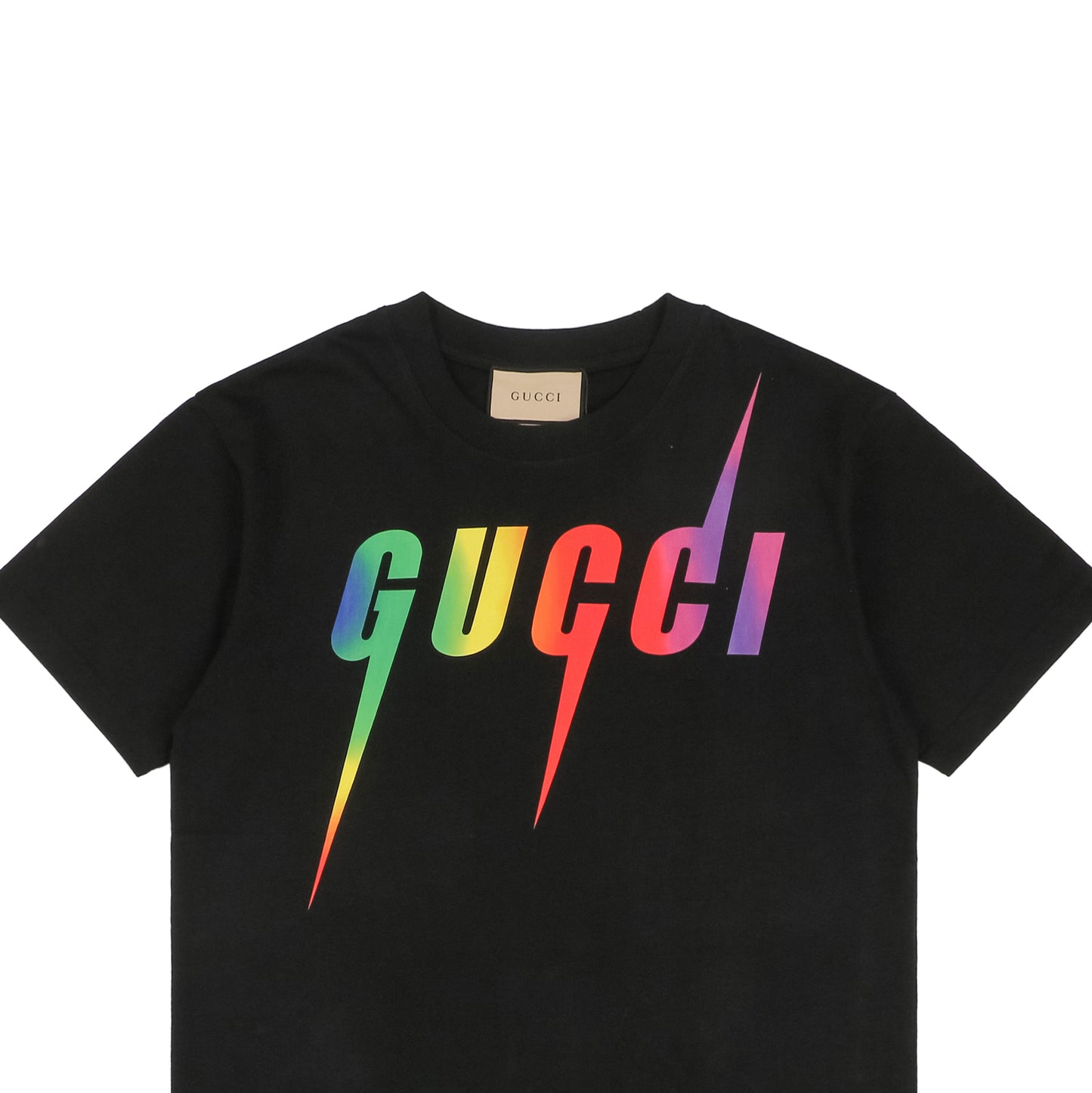Blade Print Rainbow Black T-Shirt
