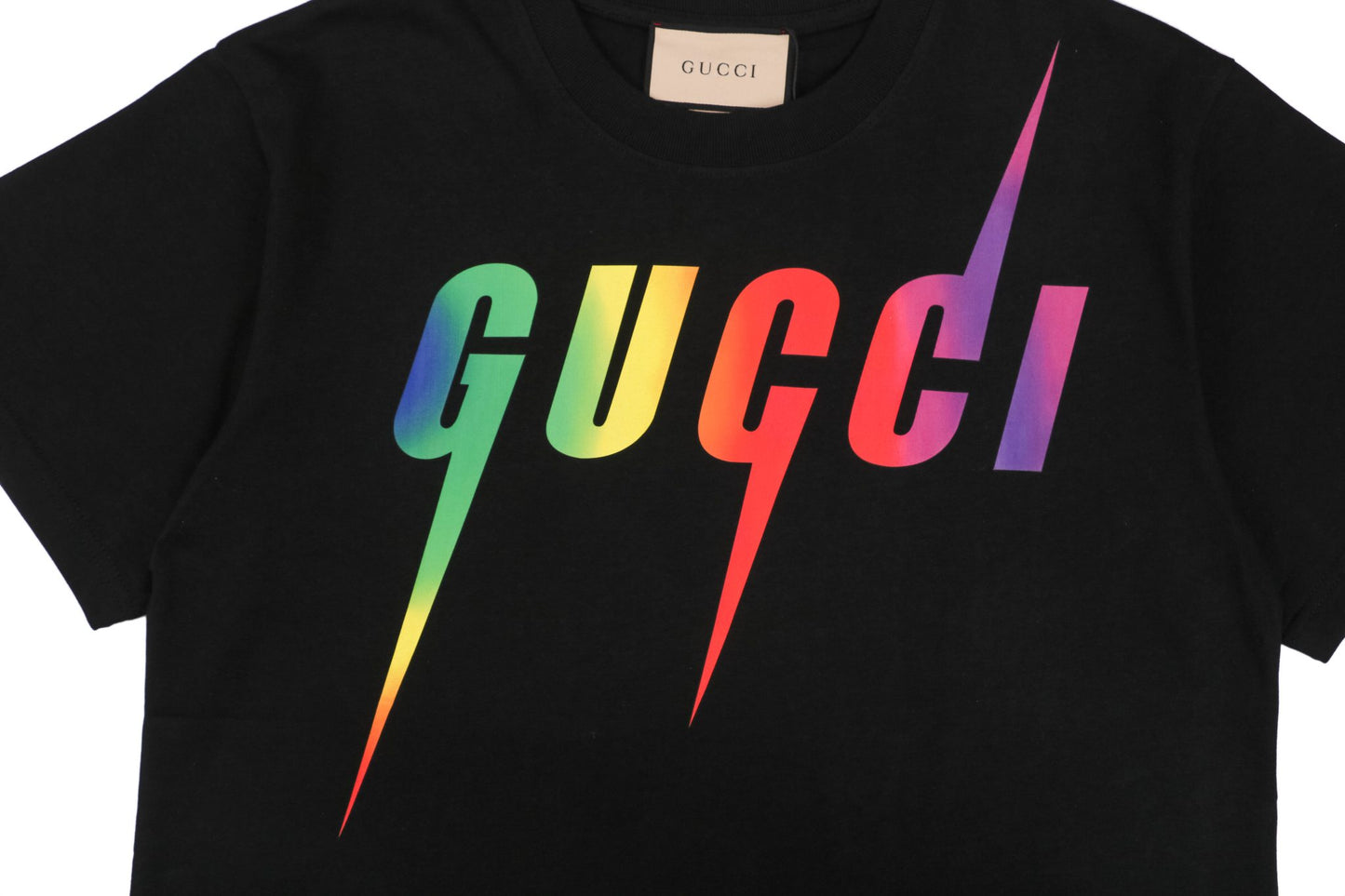 Blade Print Rainbow Black T-Shirt