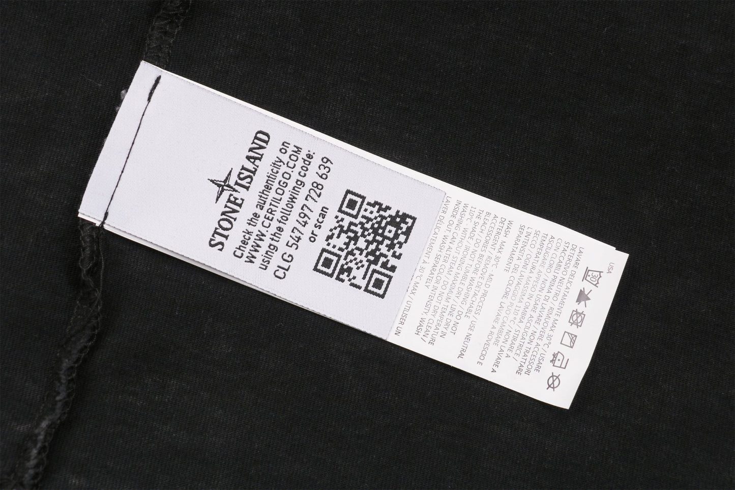 Stone Island Black Sweater (Purple Logo)
