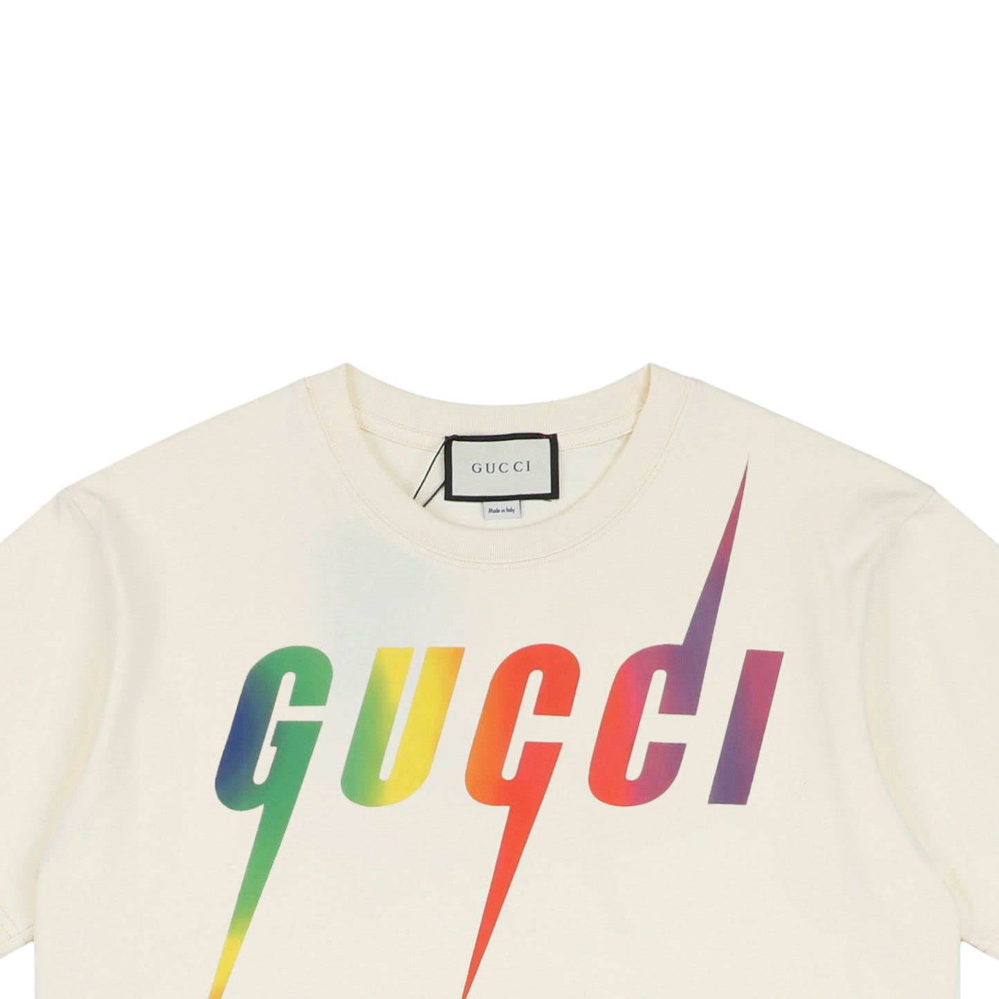 Blade Print Rainbow White T-Shirt