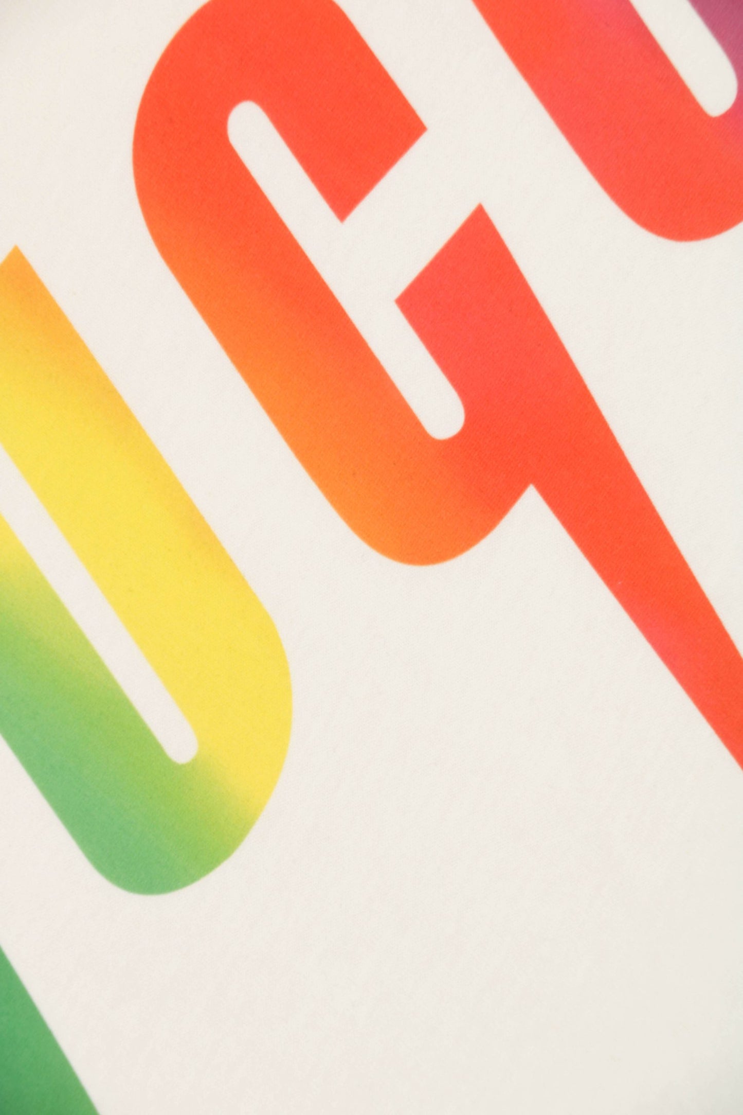 Blade Print Rainbow White T-Shirt