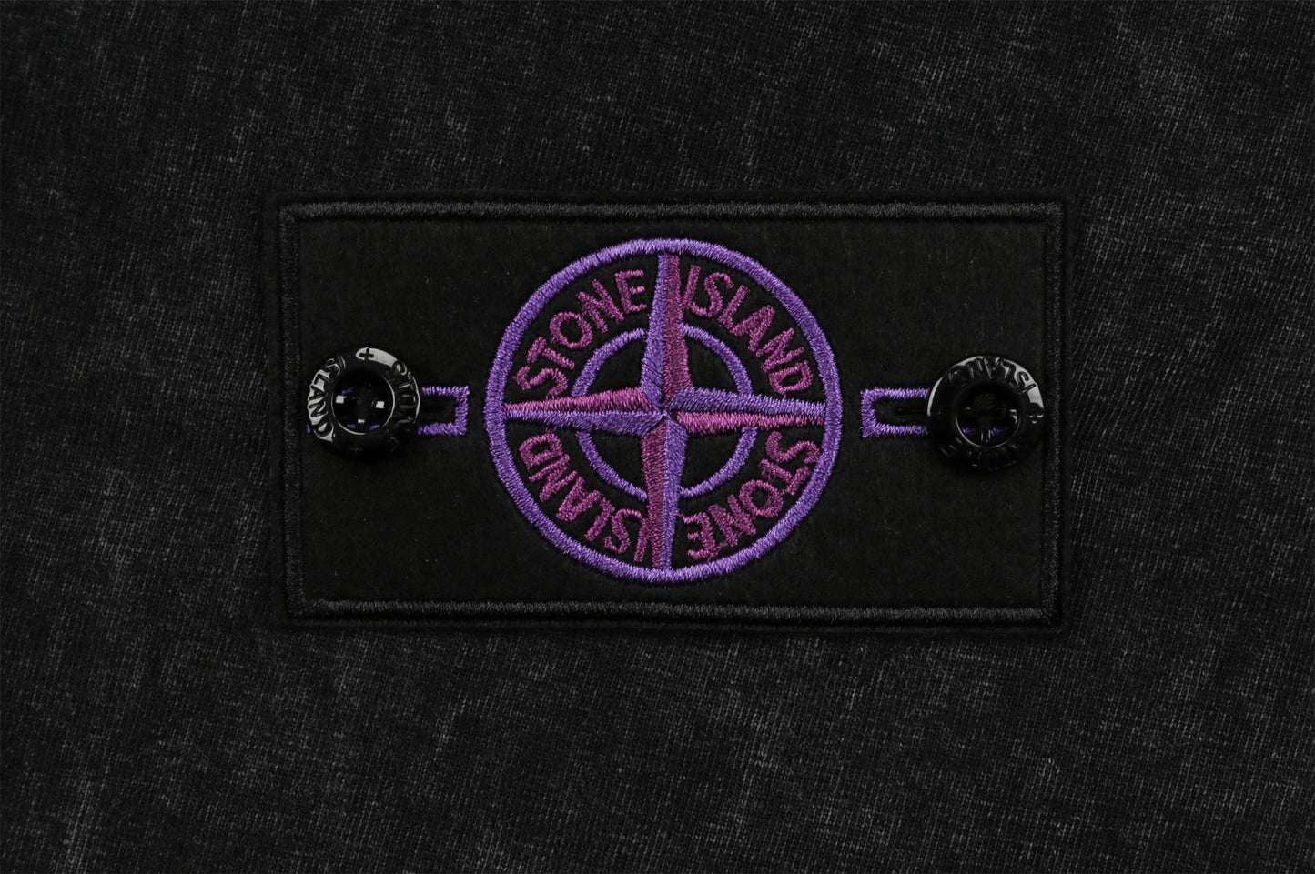 Stone Island Black Sweater (Purple Logo)