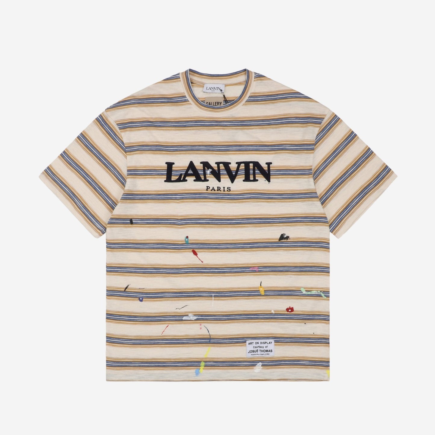 Paint Stroke Stripped T-Shirt
