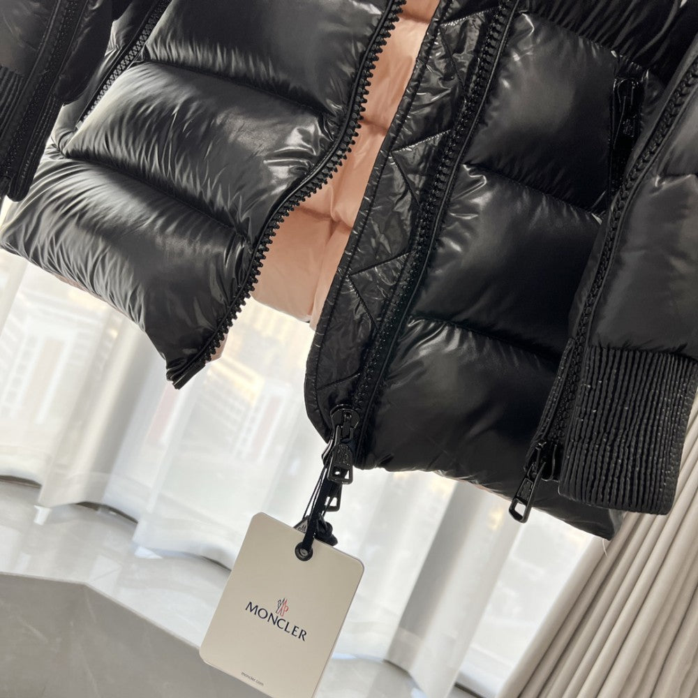 Padded Shine Fit Zip Puffer Jacket