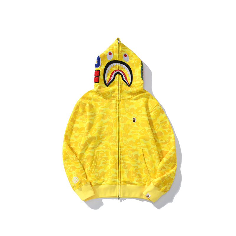 Bape Camouflage Yellow Hoodie