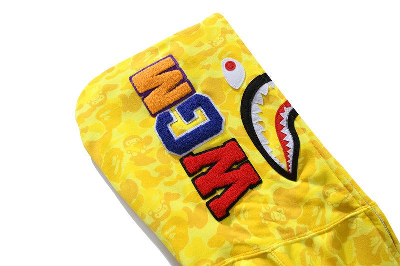 Bape Camouflage Yellow Hoodie