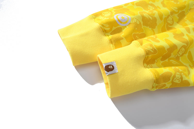 Bape Camouflage Yellow Hoodie