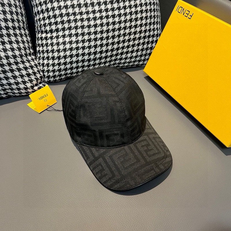 Twin F Jacquard Fabric Baseball Cap