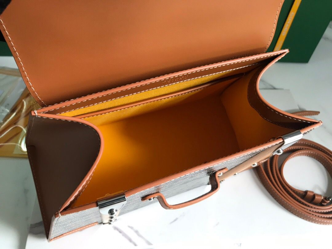 GYARD Saïgon Mini Trunk Bag Black Tan
