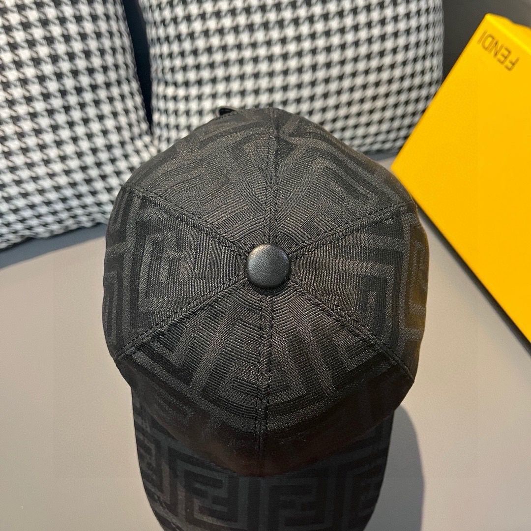 Twin F Jacquard Fabric Baseball Cap
