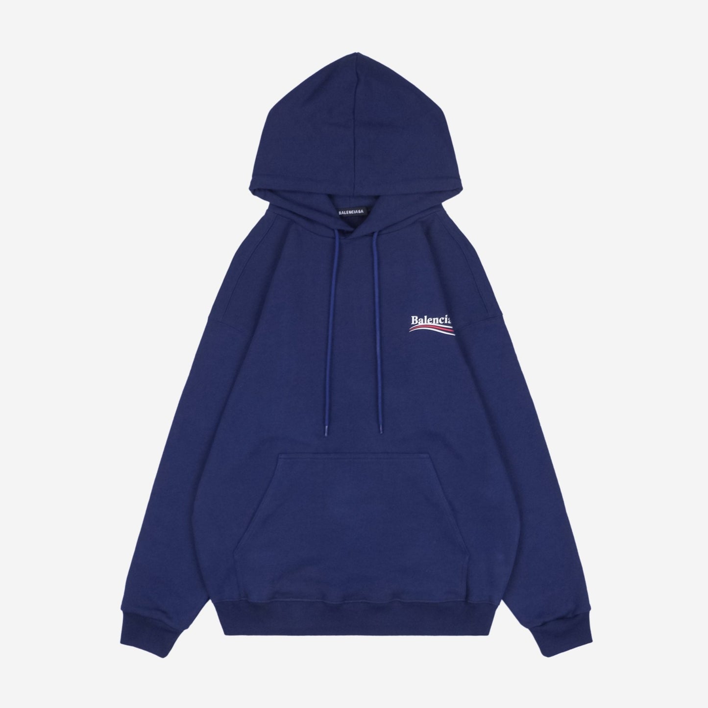Balenci Political Campaign Hoodie Navy