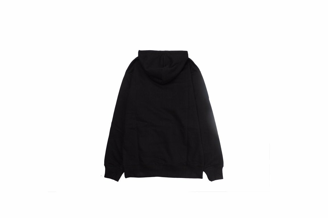 Balenci Heart Logo Hoodie Black