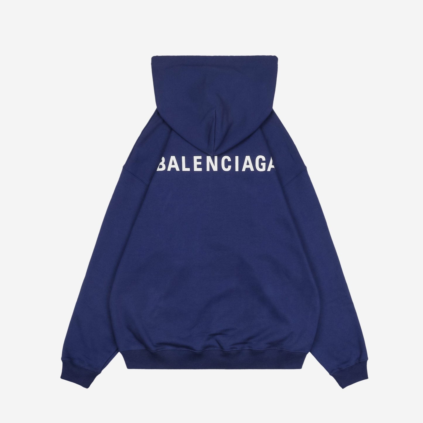 Balenci Logo Hoodie Navy