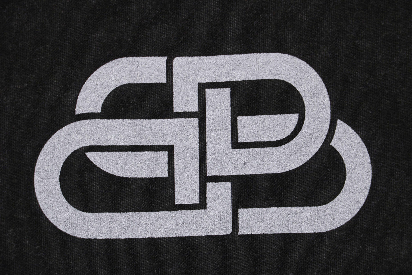 Balenci BB Logo T-Shirt Washed Out Black