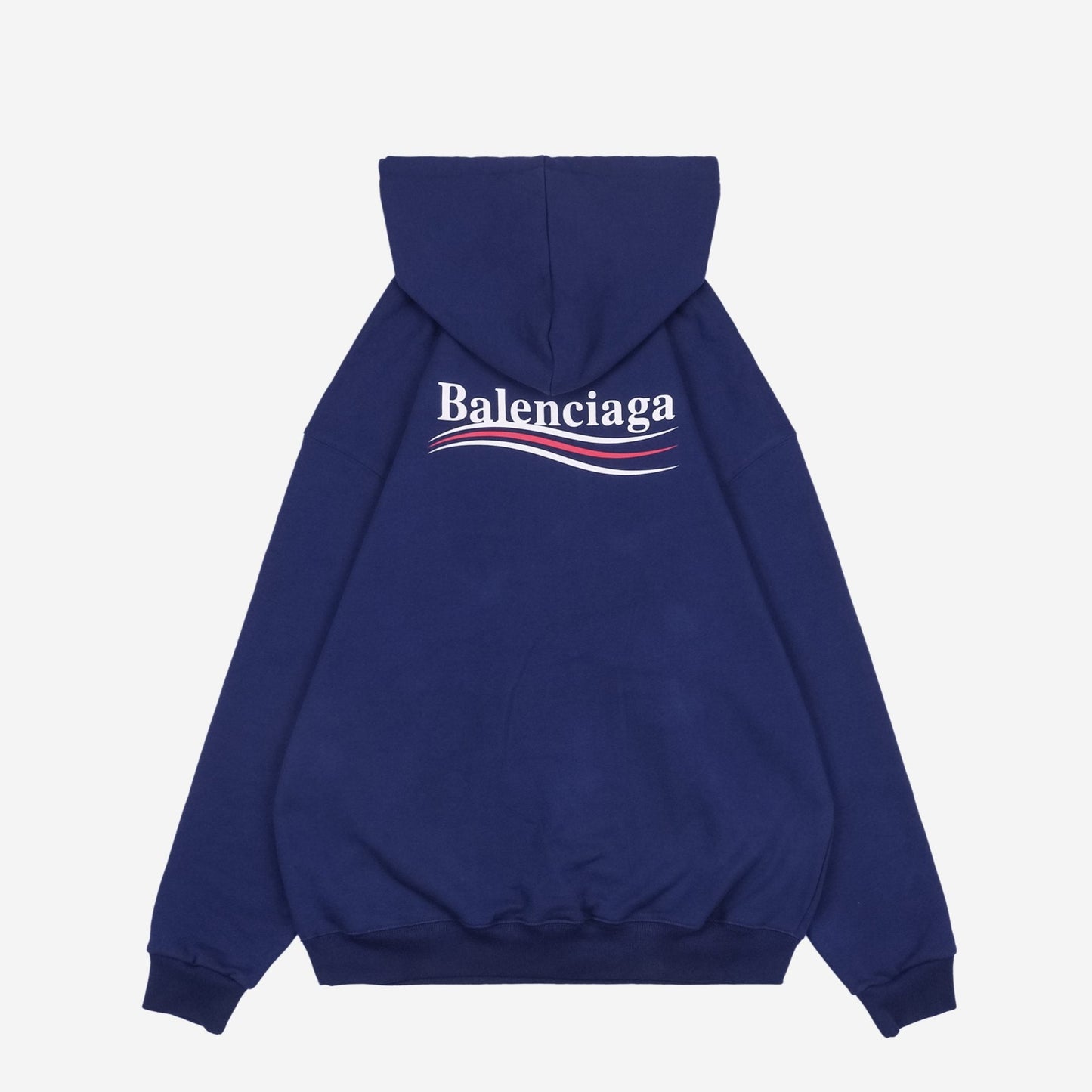 Balenci Political Campaign Hoodie Navy
