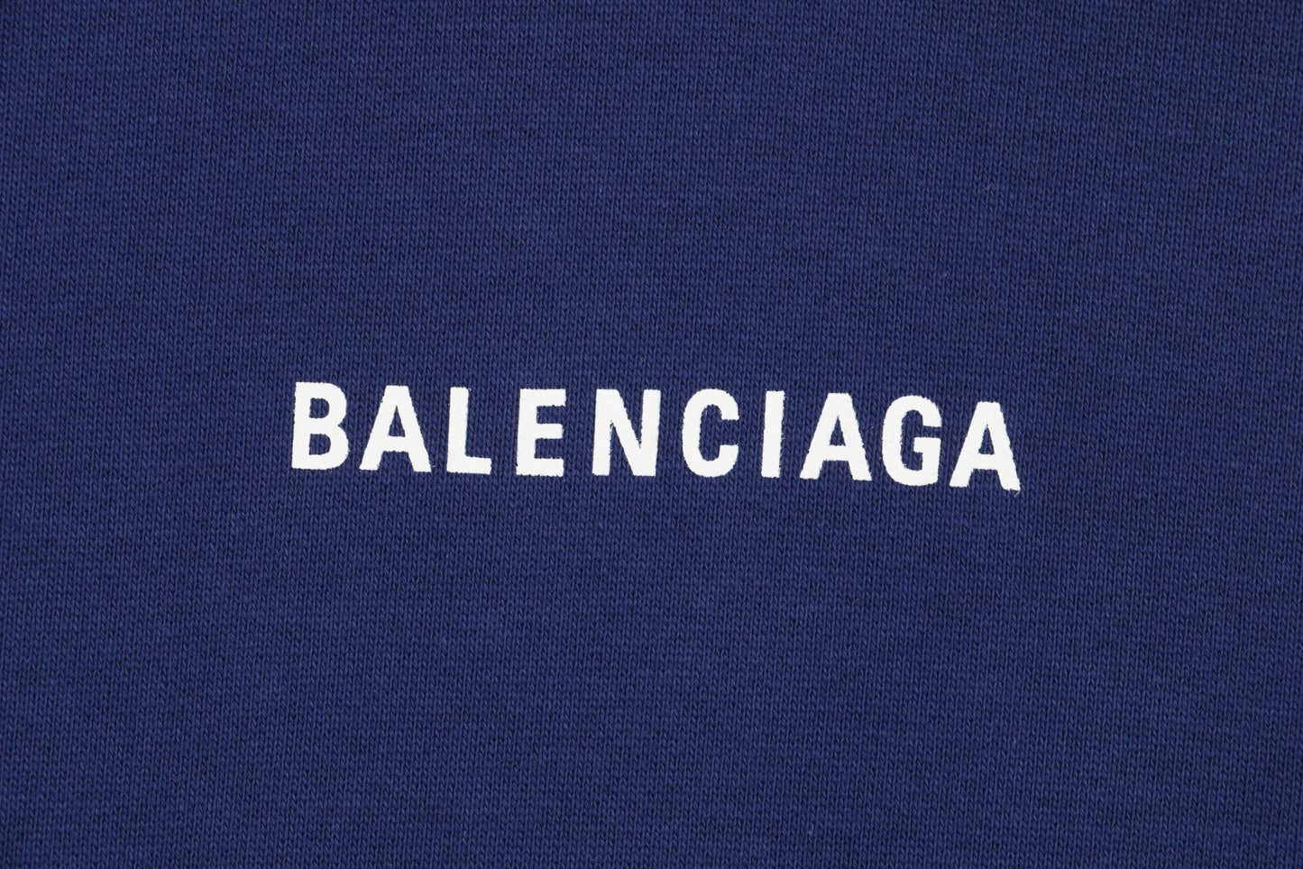 Balenci Logo Hoodie Navy