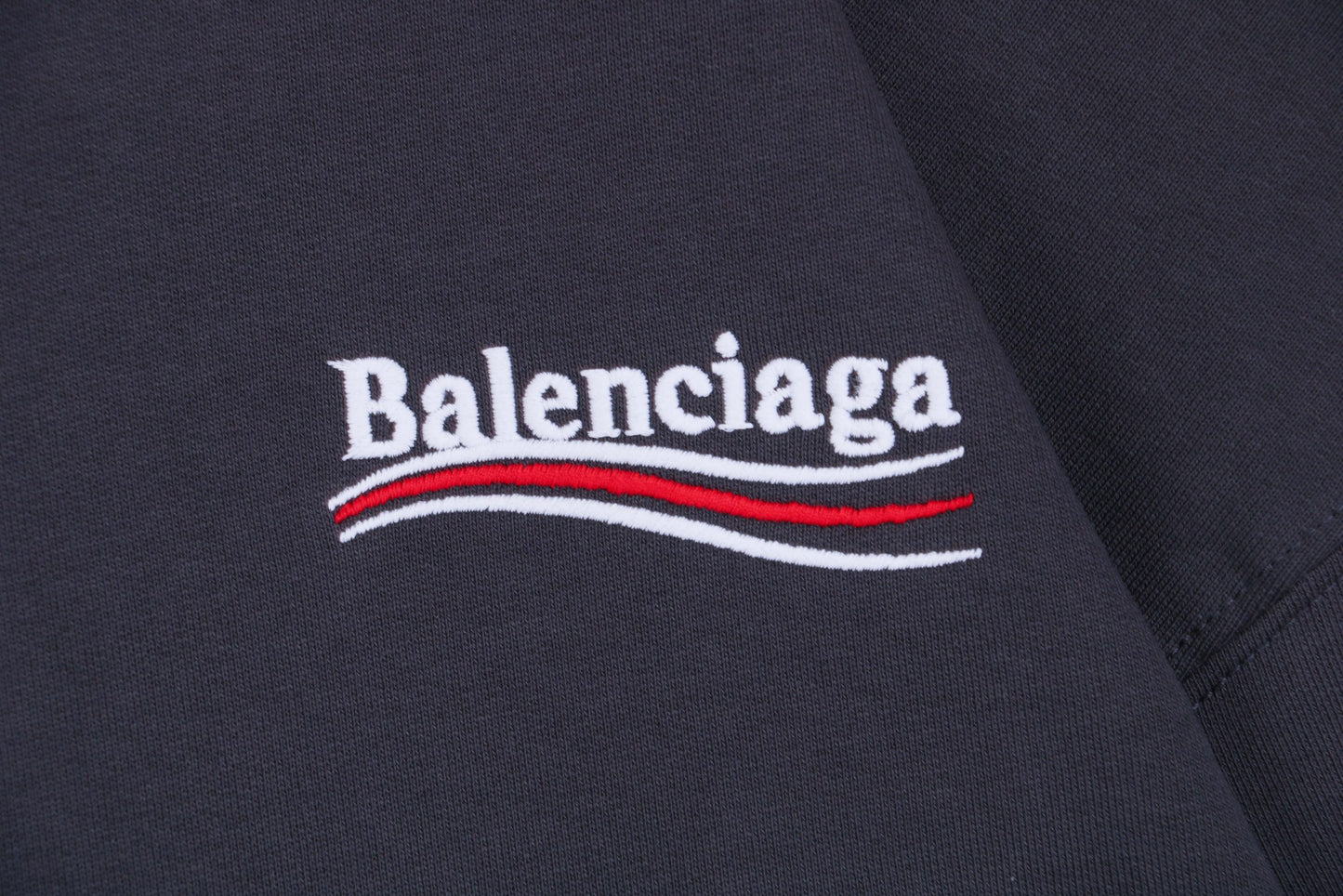Balenci Political Campaign Hoodie Navy