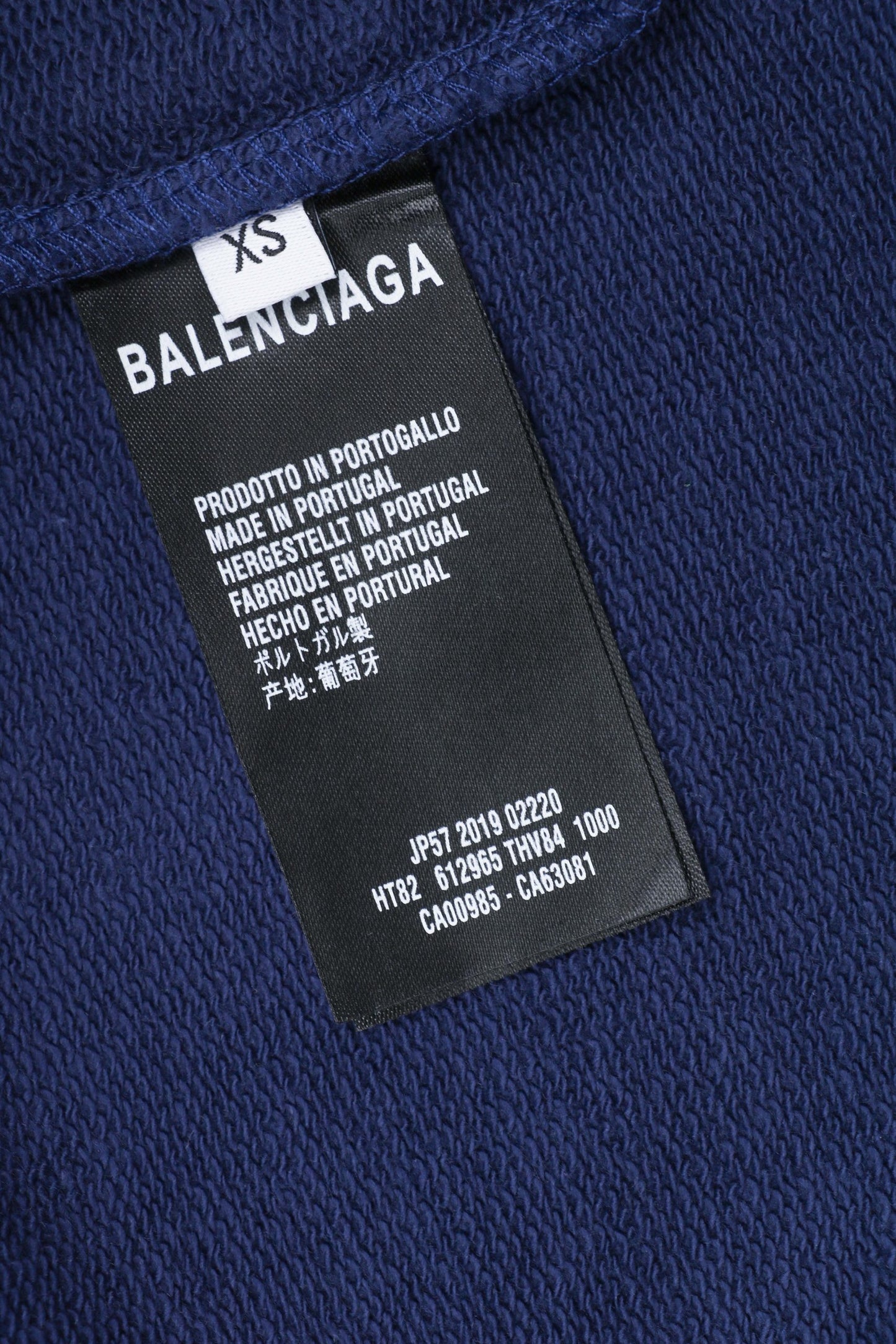 Balenci Political Campaign Hoodie Navy