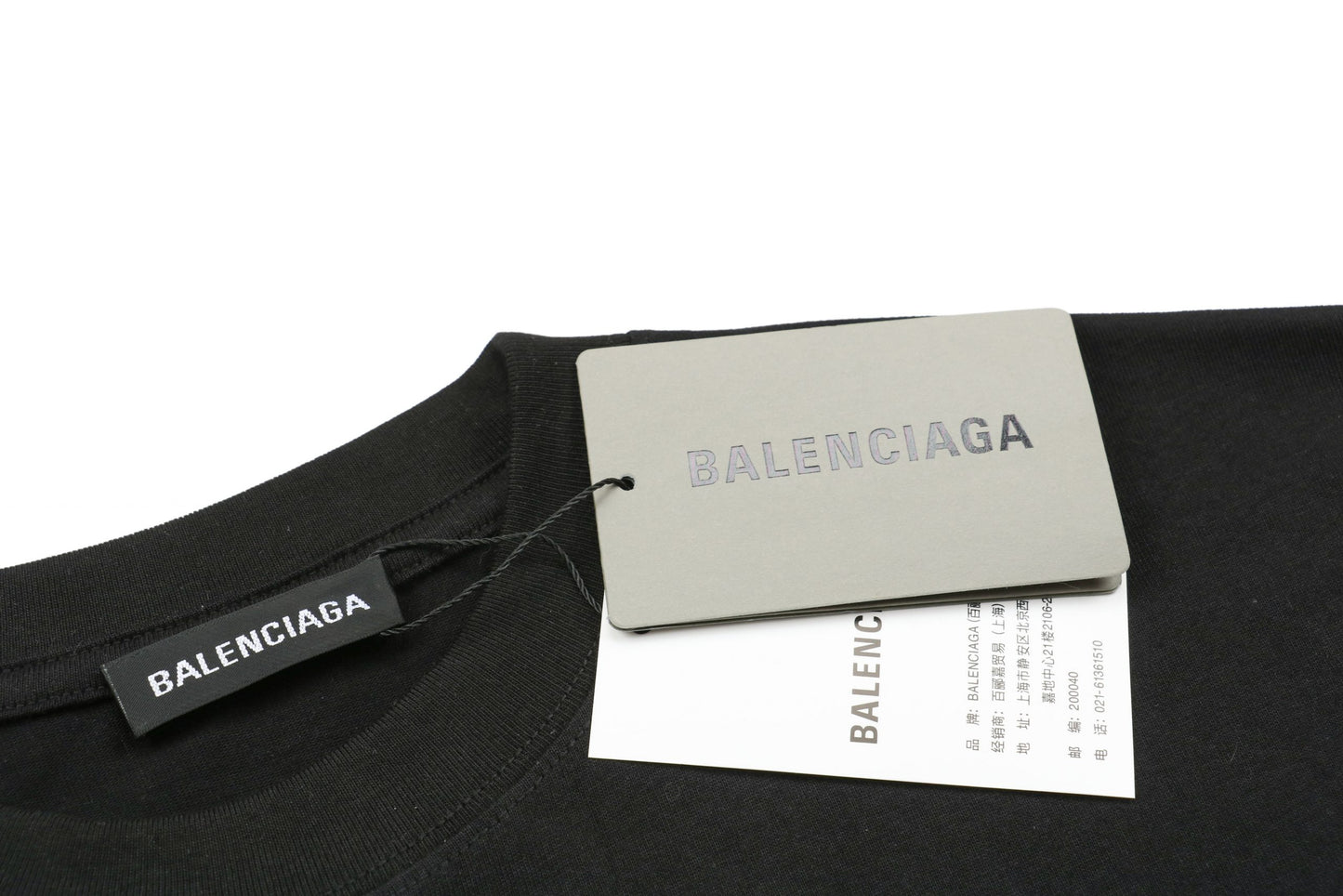Balenci Cities Paris T-Shirt Black White