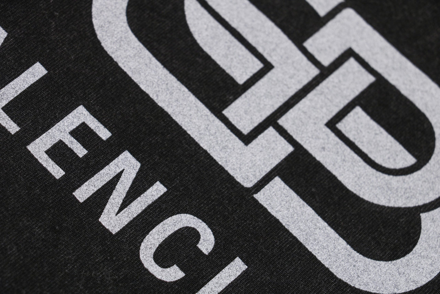 Balenci BB Logo T-Shirt Washed Out Black