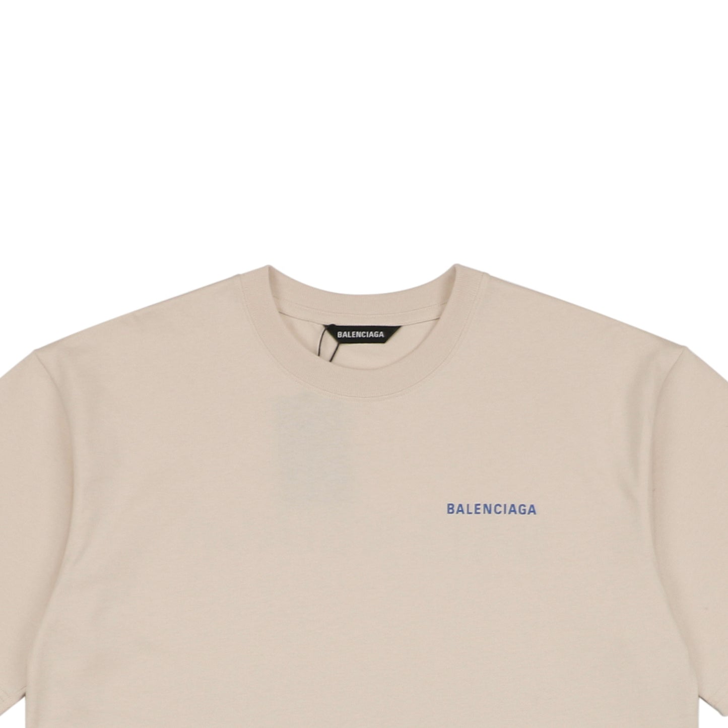 Balenci Logo T-Shirt Beige