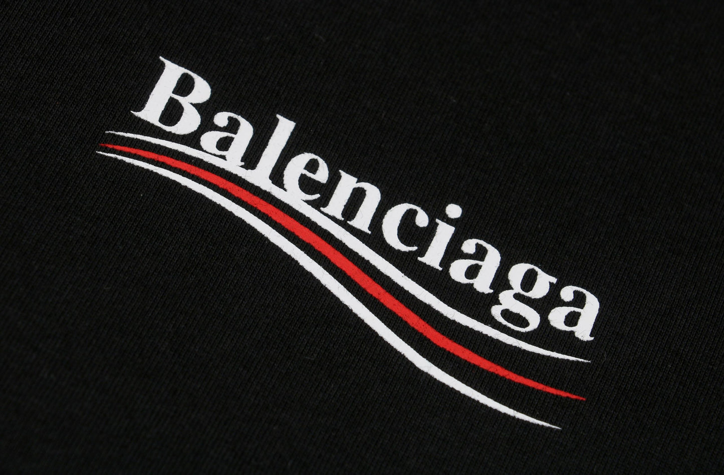 Balenci Political Campaign T-Shirt Black
