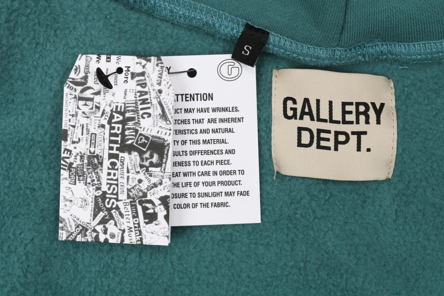 Gallery Dept Dark Green Hoodie
