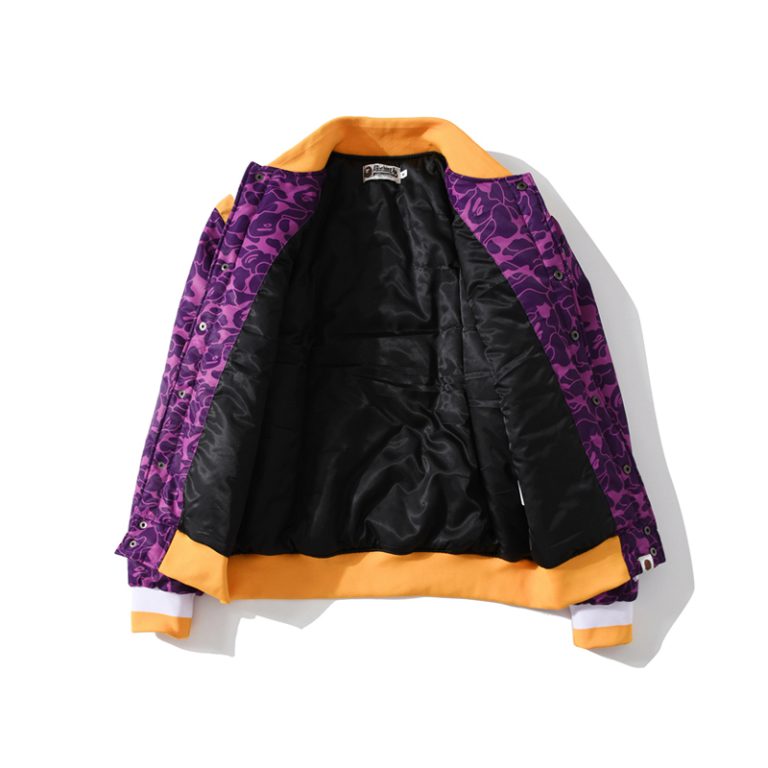 Bape Purple Baseball Jacket