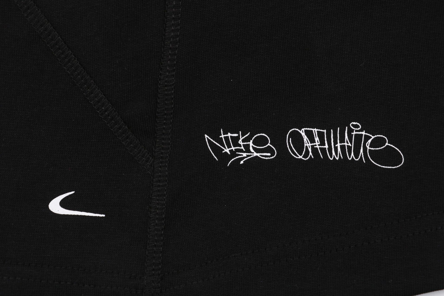 OW x N1ke Black T-Shirt