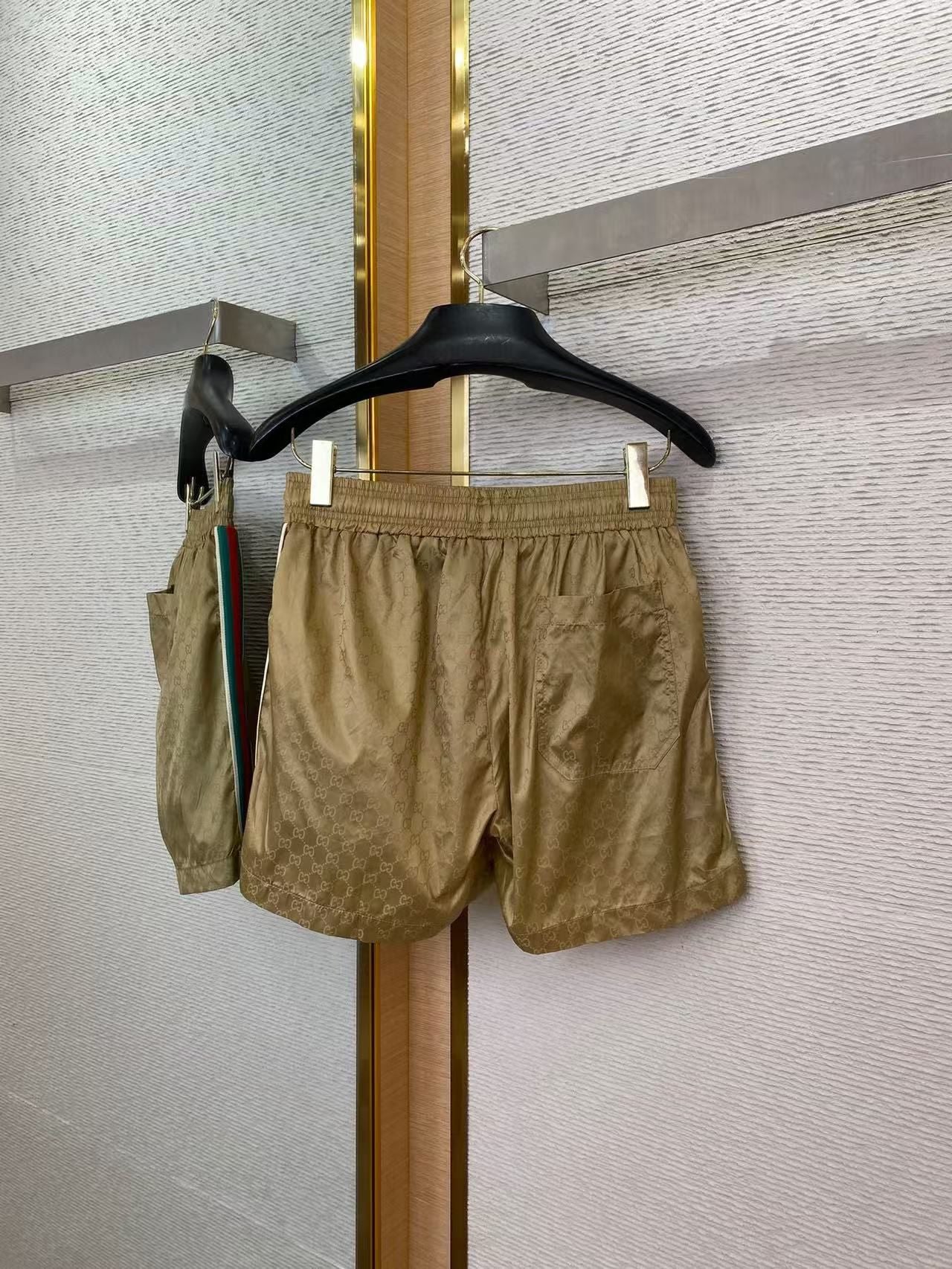 Monaco Stripe Nylon Shorts