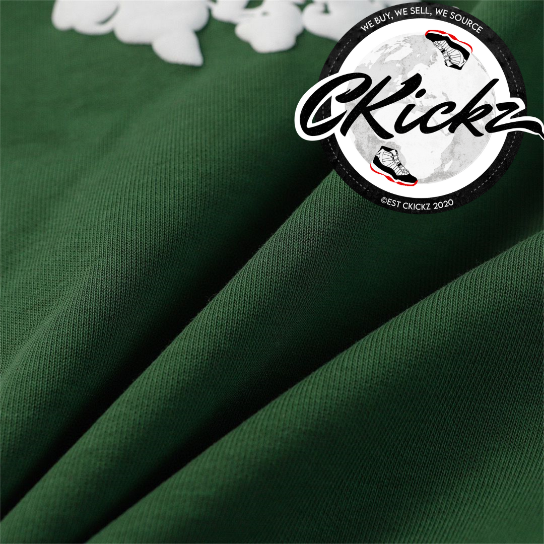 Cotton Wreath Tracksuit Green