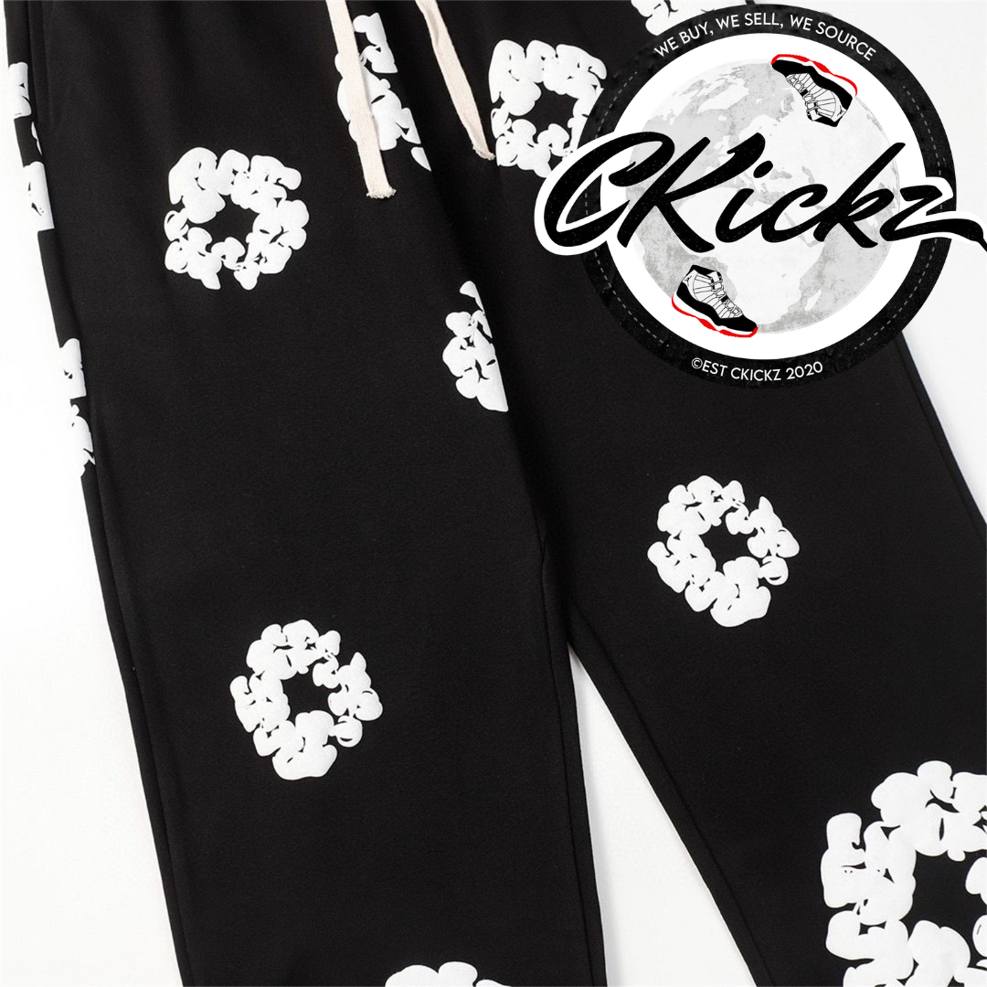 Cotton Wreath Tracksuit Black