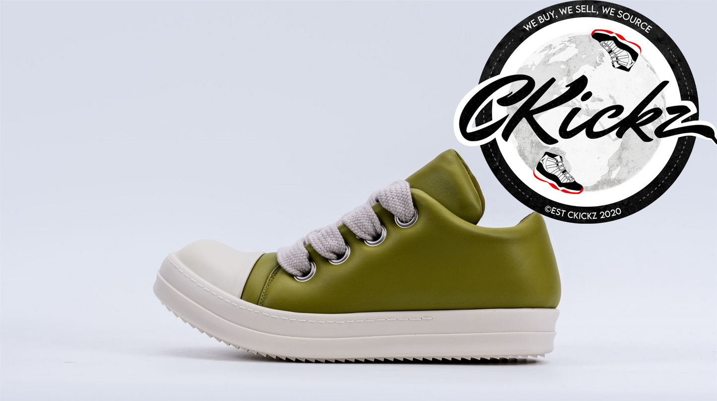 Vintage Green Low Cut Trainers