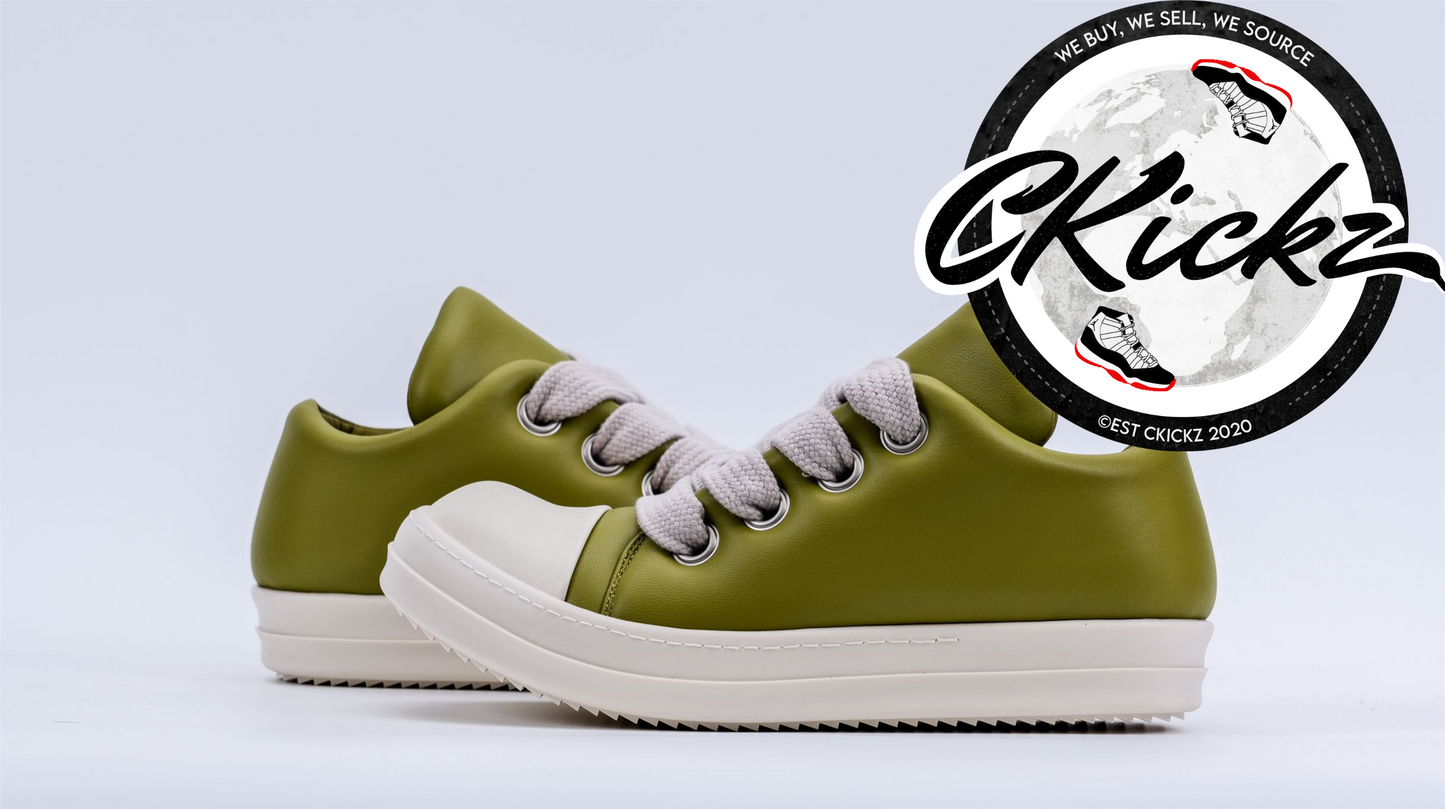 Vintage Green Low Cut Trainers